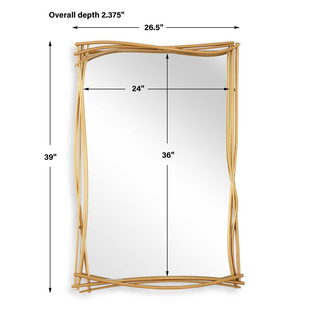 Curved Branches Mirror