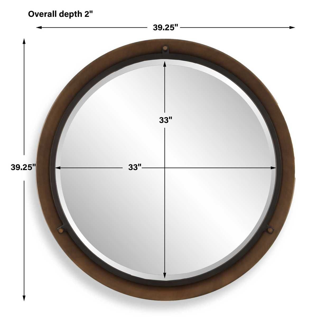Porthole Round Mirror – Mirrors by Uttermost | Sutter & Vale