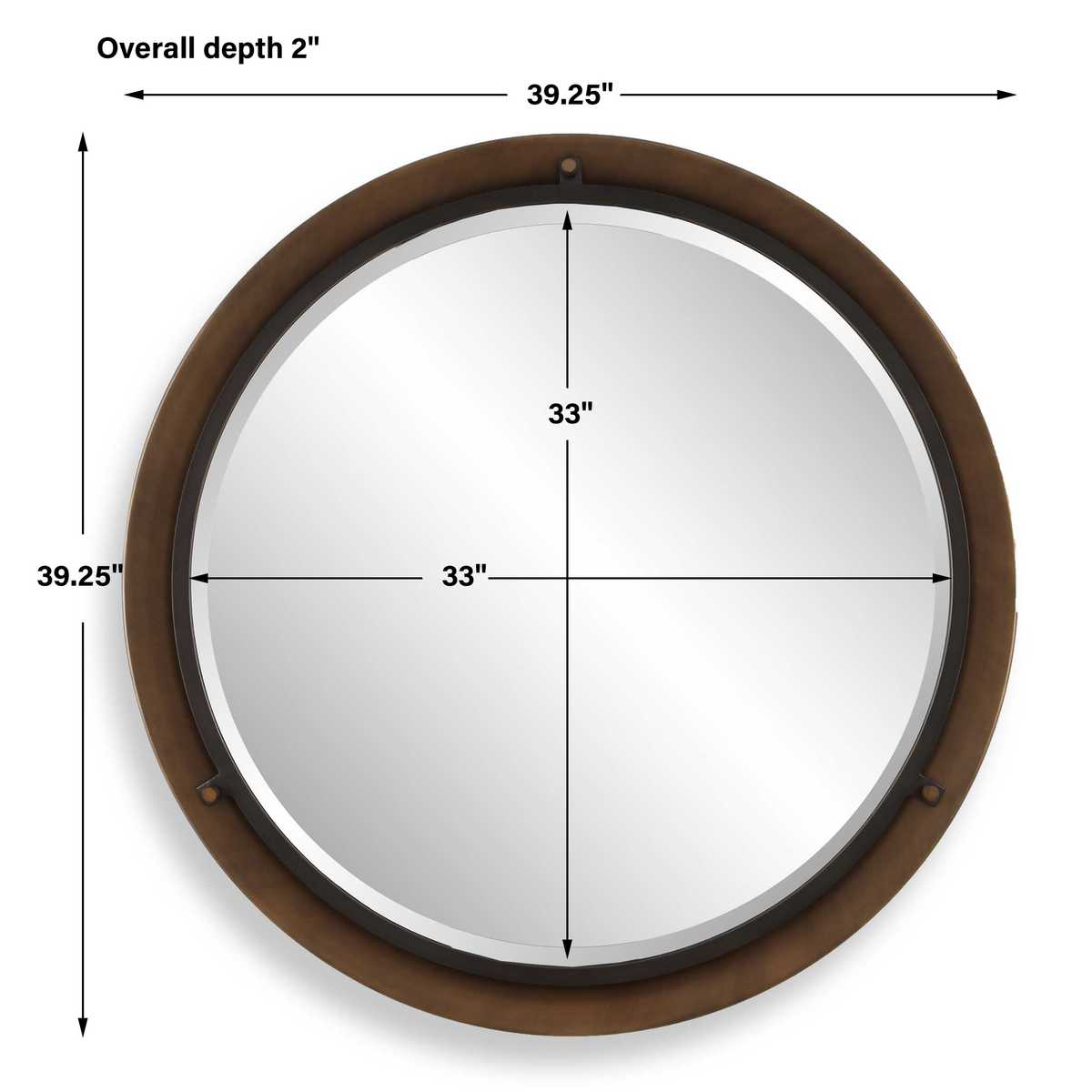 Porthole Round Mirror