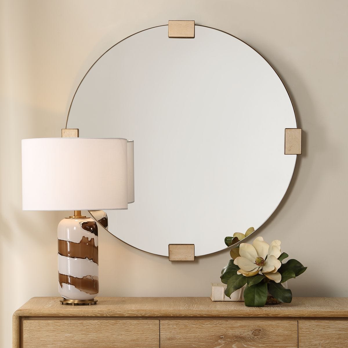 Russo Round Mirror – Mirrors by Uttermost | Sutter & Vale