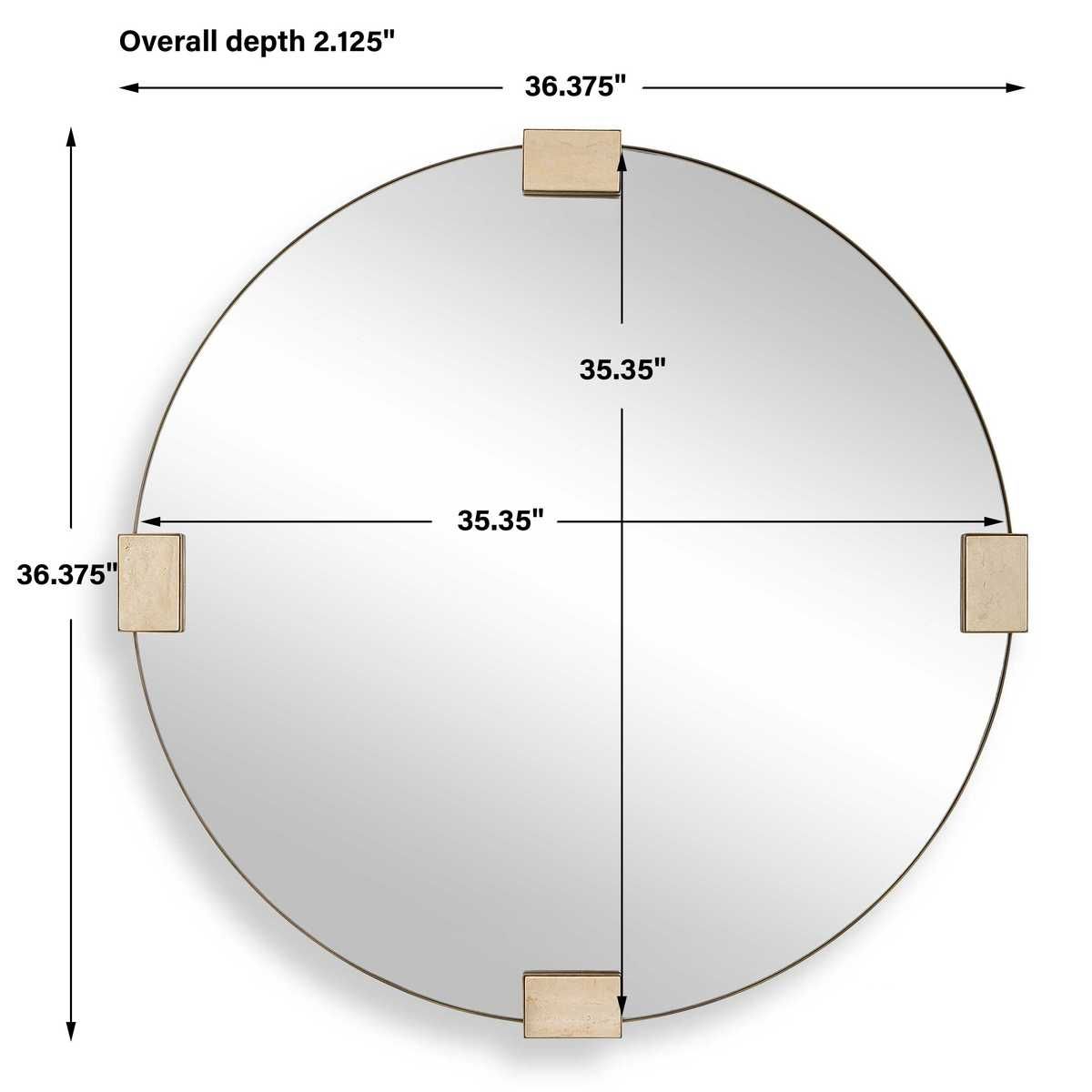 Russo Round Mirror – Mirrors by Uttermost | Sutter & Vale