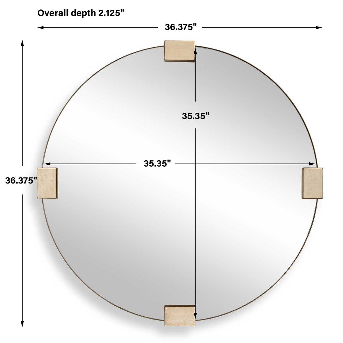 Russo Round Mirror