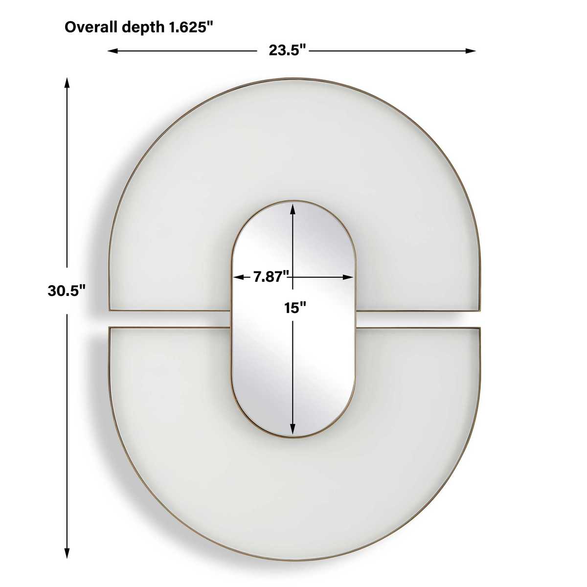 Encase Oval Mirror