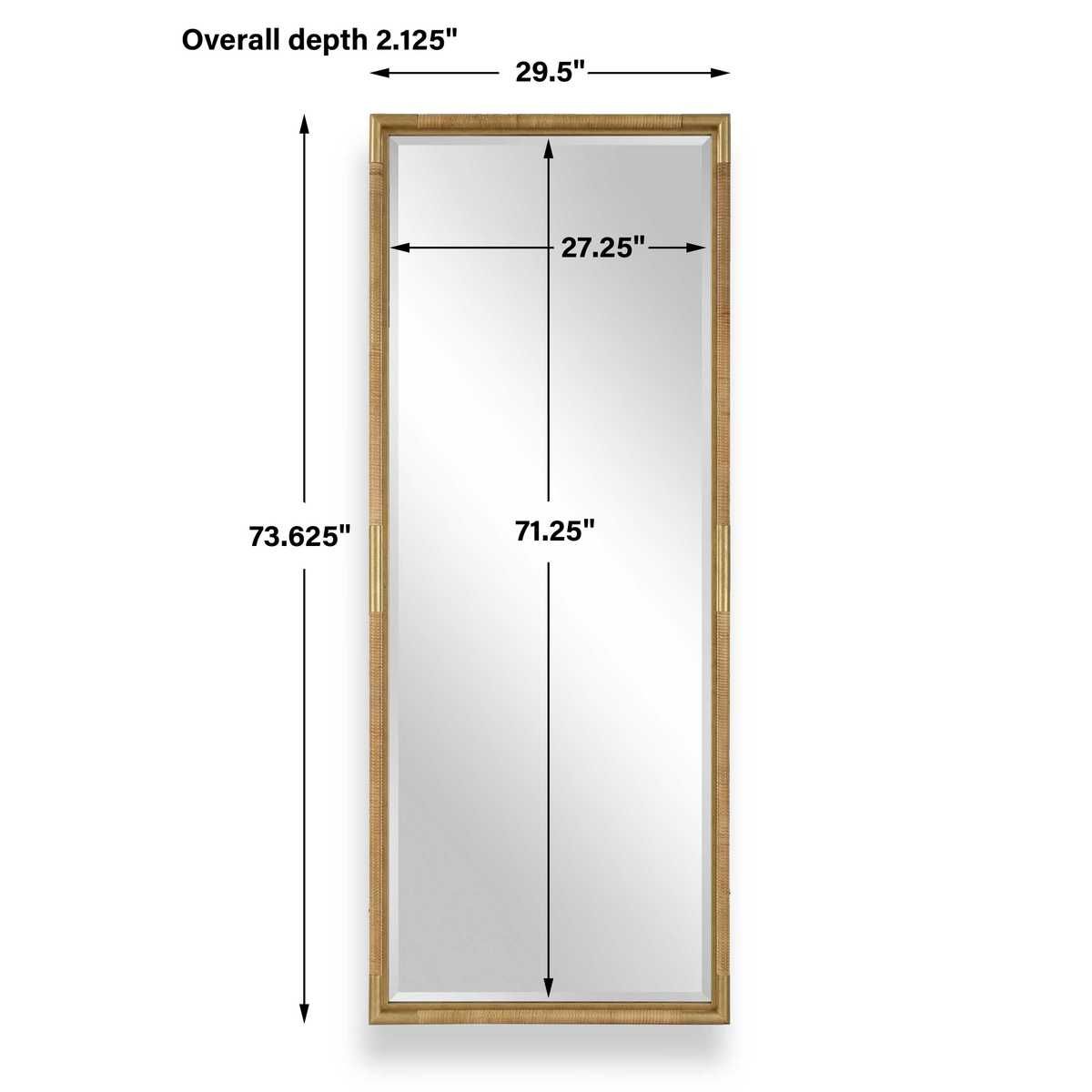 Kampar Tall Mirror – Mirrors by Uttermost | Sutter & Vale