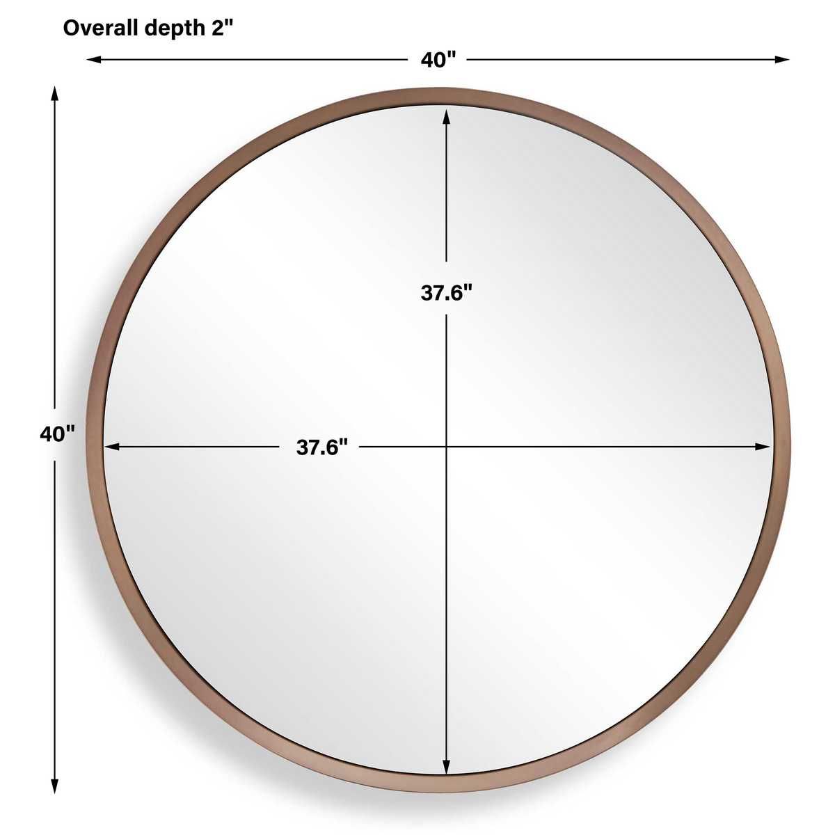 Torrado Round Mirror, Bronze – Mirrors by Uttermost | Sutter & Vale