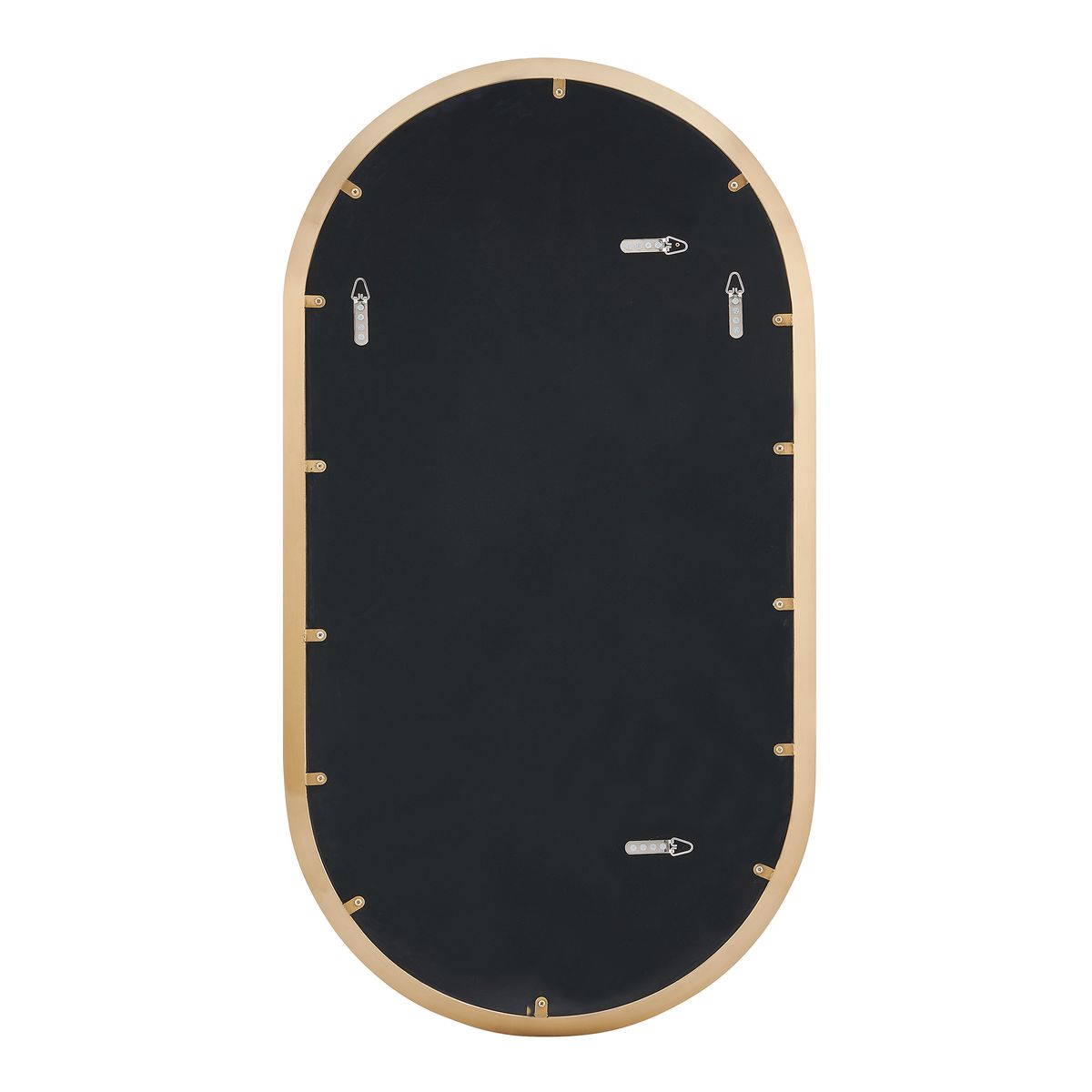Torrado Oval Mirror, Brass