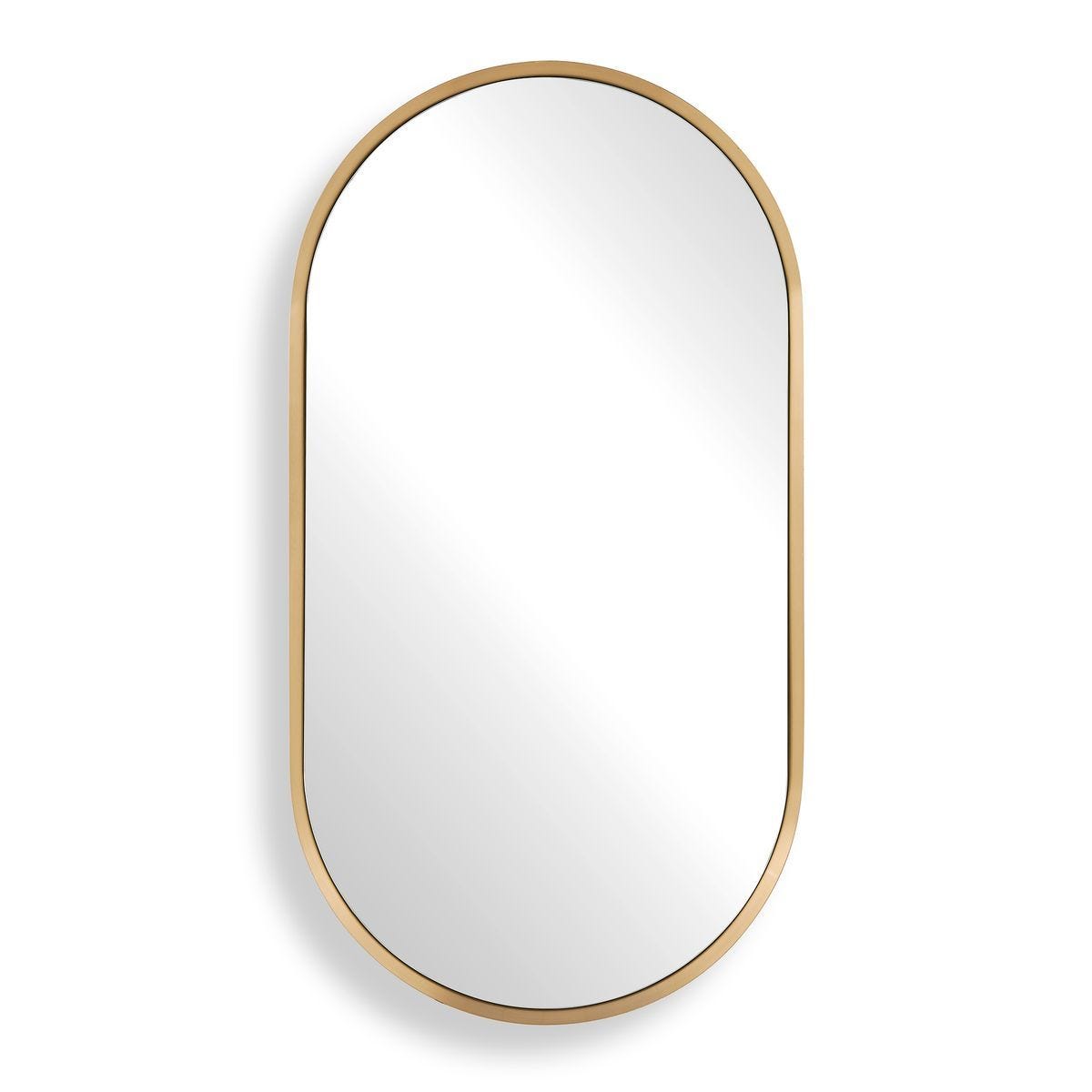 Torrado Oval Mirror, Brass – Mirrors by Uttermost | Sutter & Vale