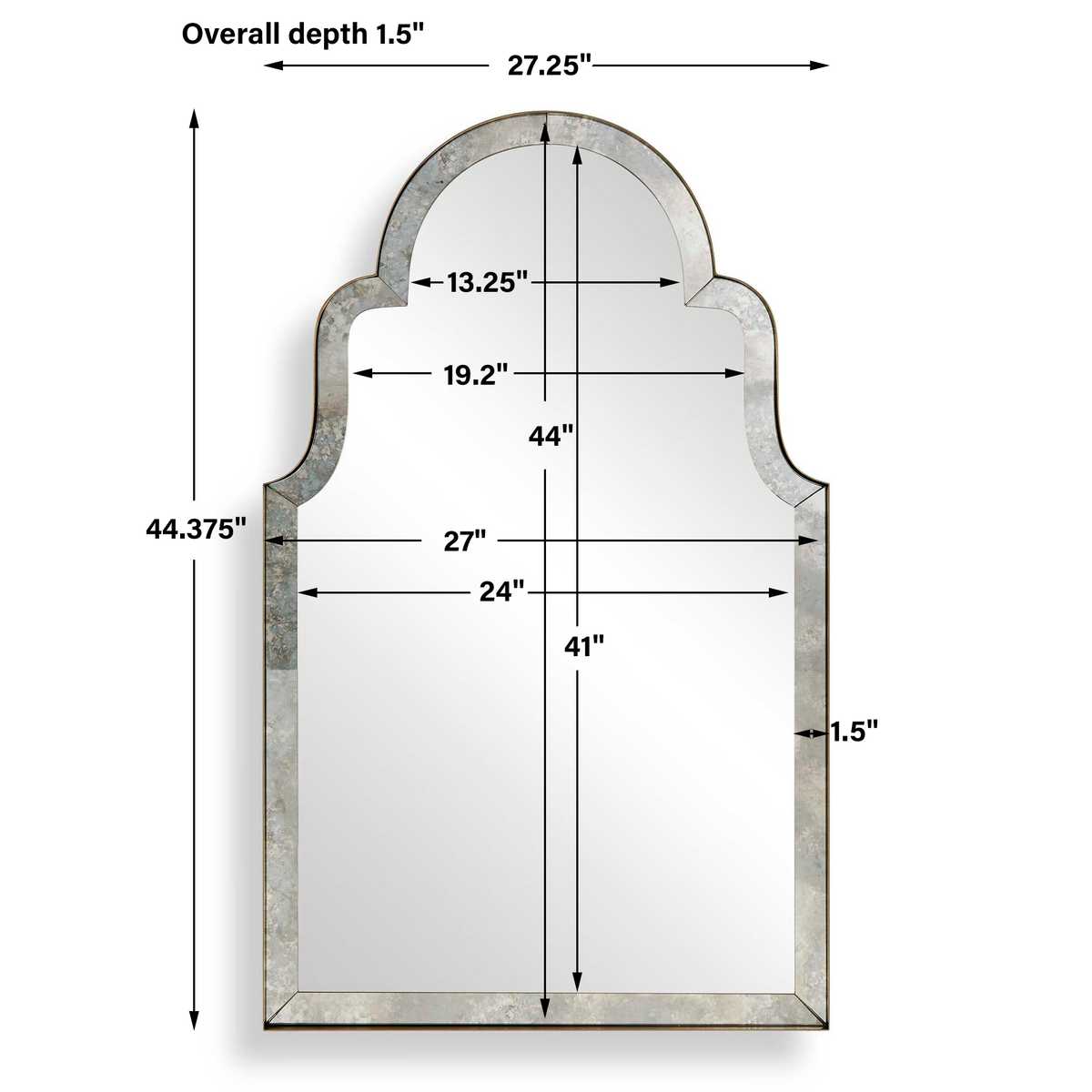 Brayden Antique Arch Mirror