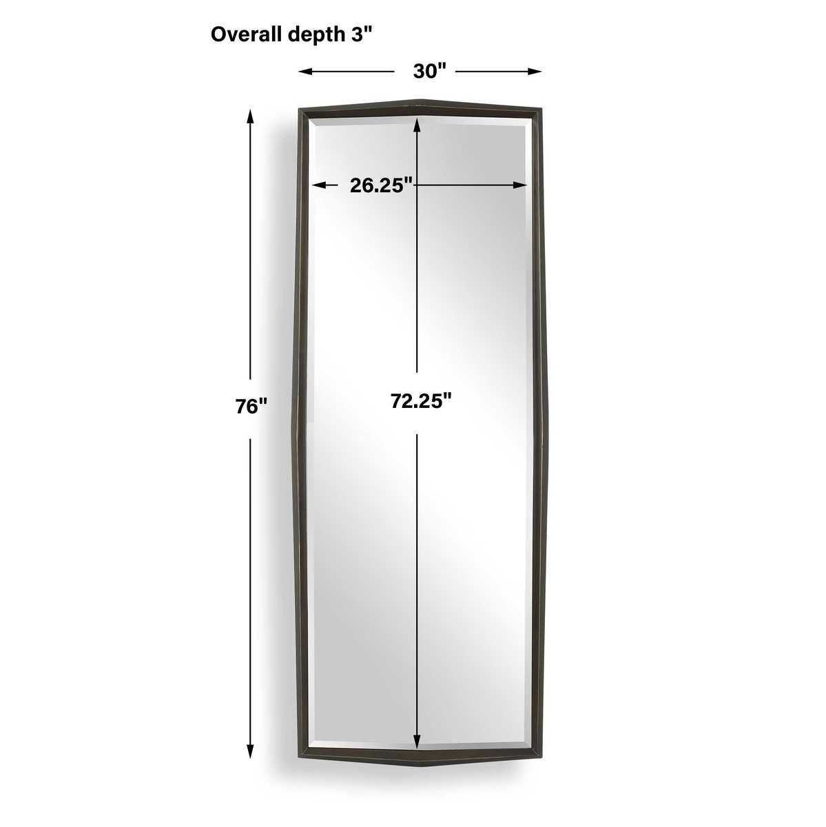 On Point Tall Mirror, Bronze – Mirrors by Uttermost | Sutter & Vale