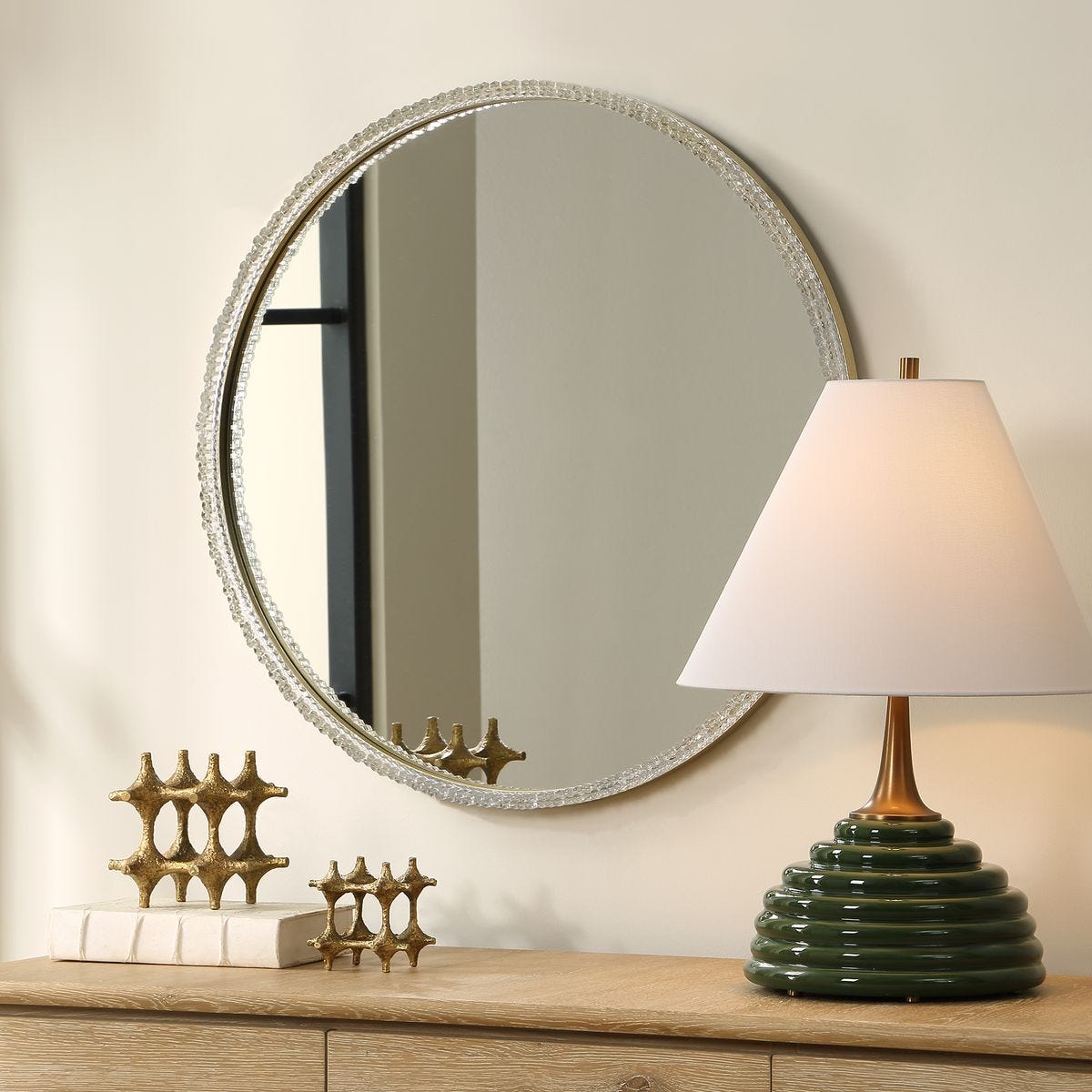 Break The Ice Round Mirror