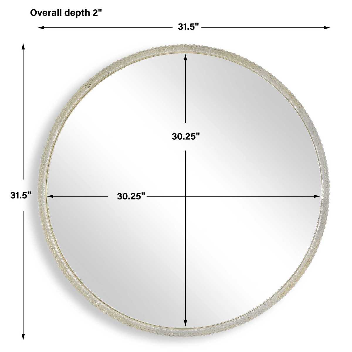 Break The Ice Round Mirror