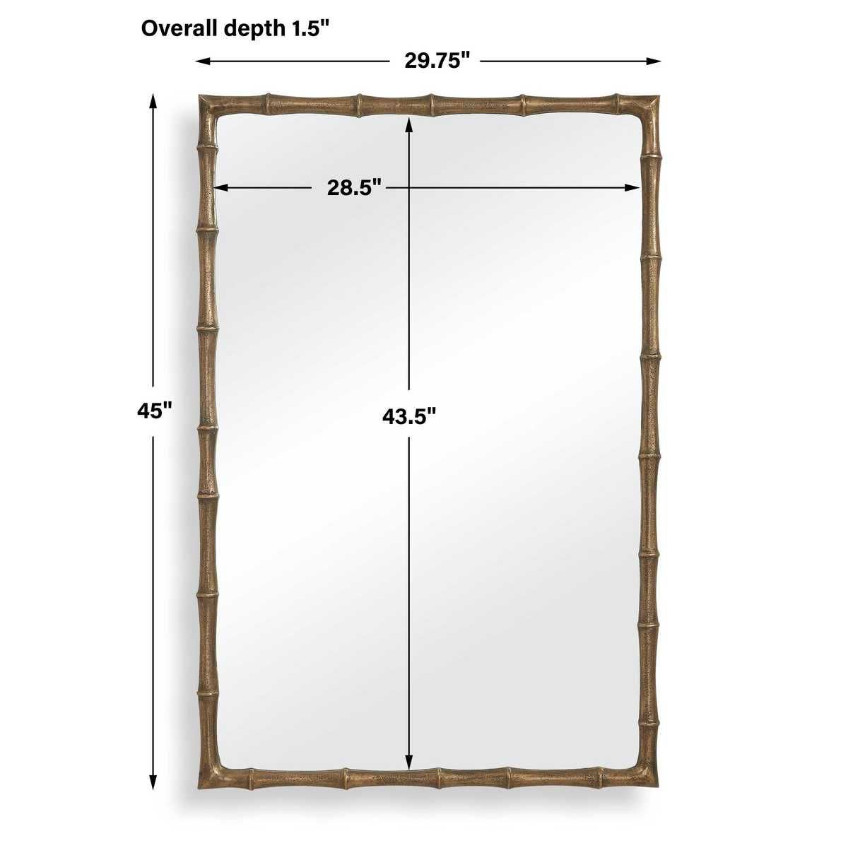 Brass Bamboo Mirror – Mirrors by Uttermost | Sutter & Vale