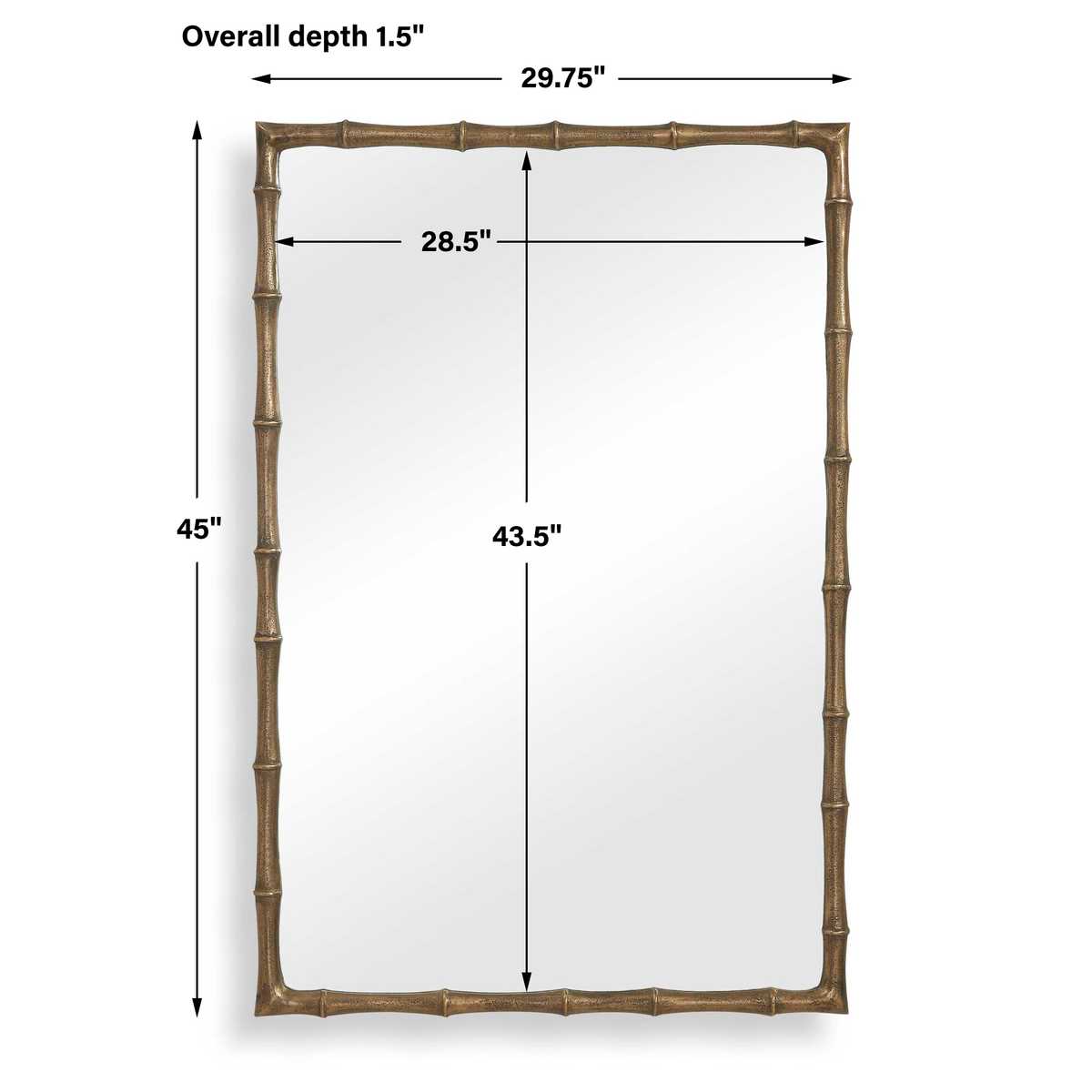 Brass Bamboo Mirror