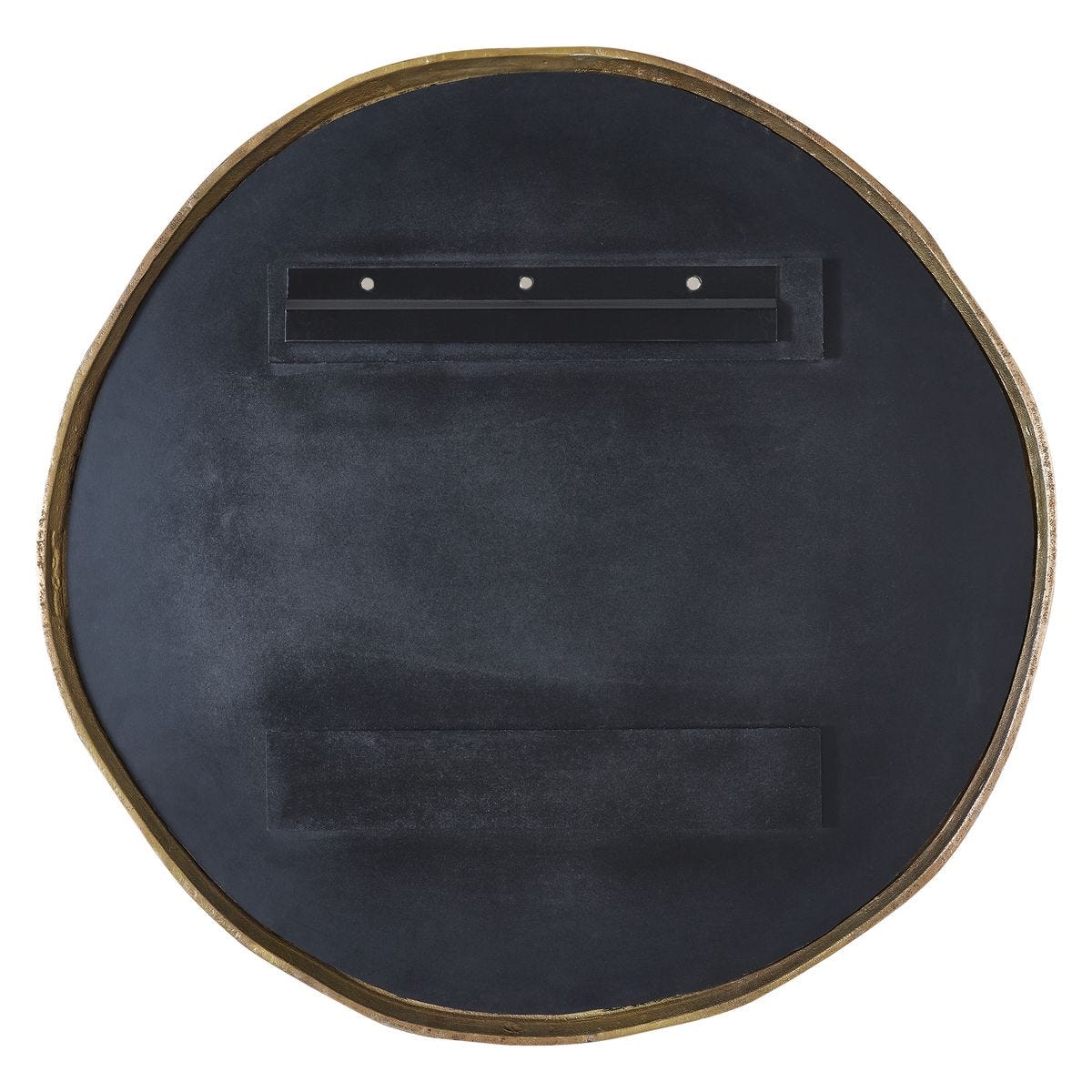 Lowen Round Mirror, Brass