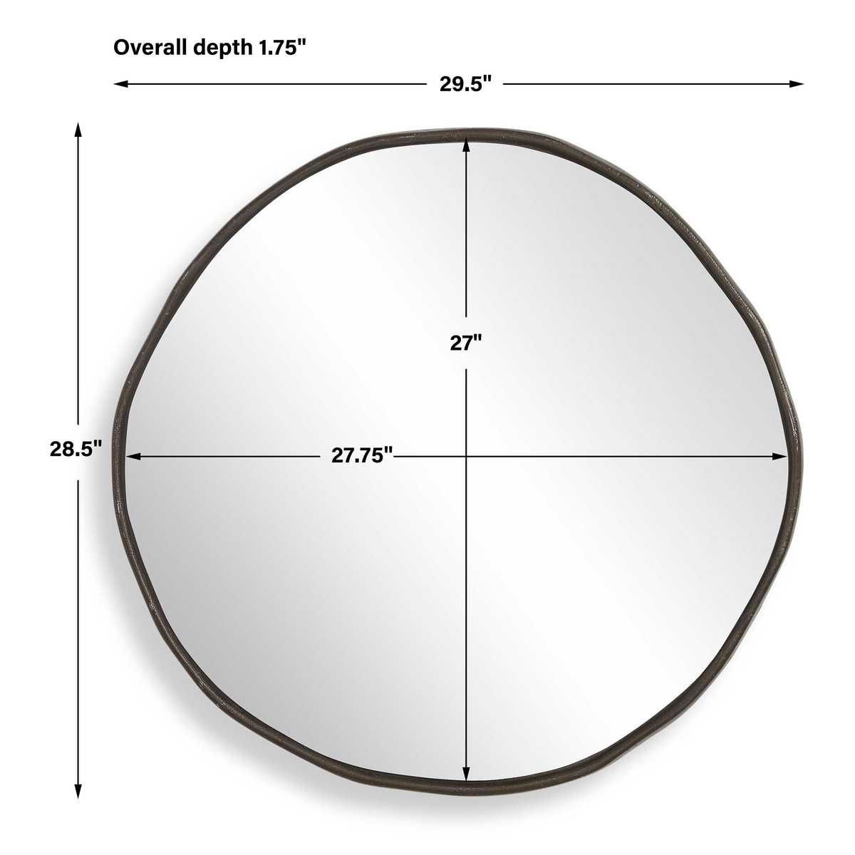 Lowen Round Mirror, Bronze – Mirrors by Uttermost | Sutter & Vale