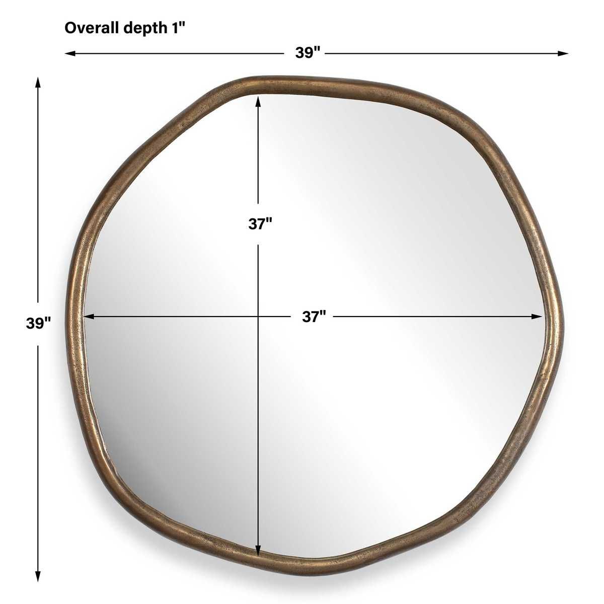 Ambrose Indoor-Outdoor Round Mirror – Mirrors by Uttermost | Sutter & Vale