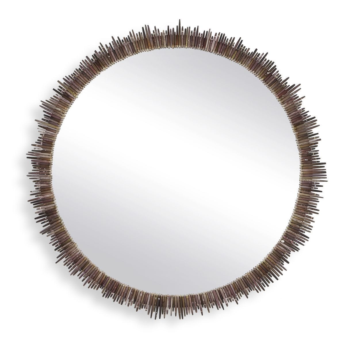 Tiger Sea Urchin Round Mirror – Mirrors by Uttermost | Sutter & Vale