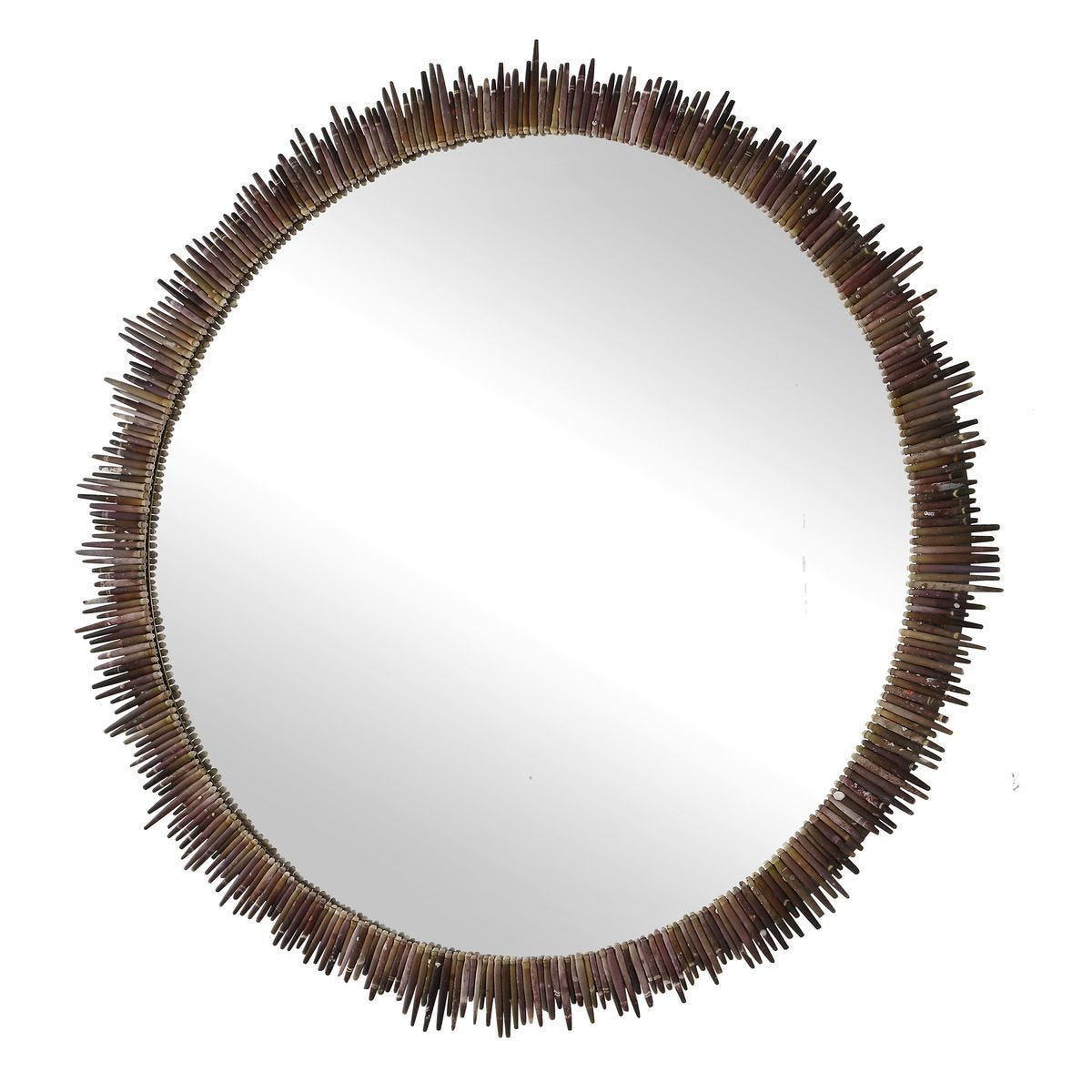 Tiger Sea Urchin Round Mirror – Mirrors by Uttermost | Sutter & Vale