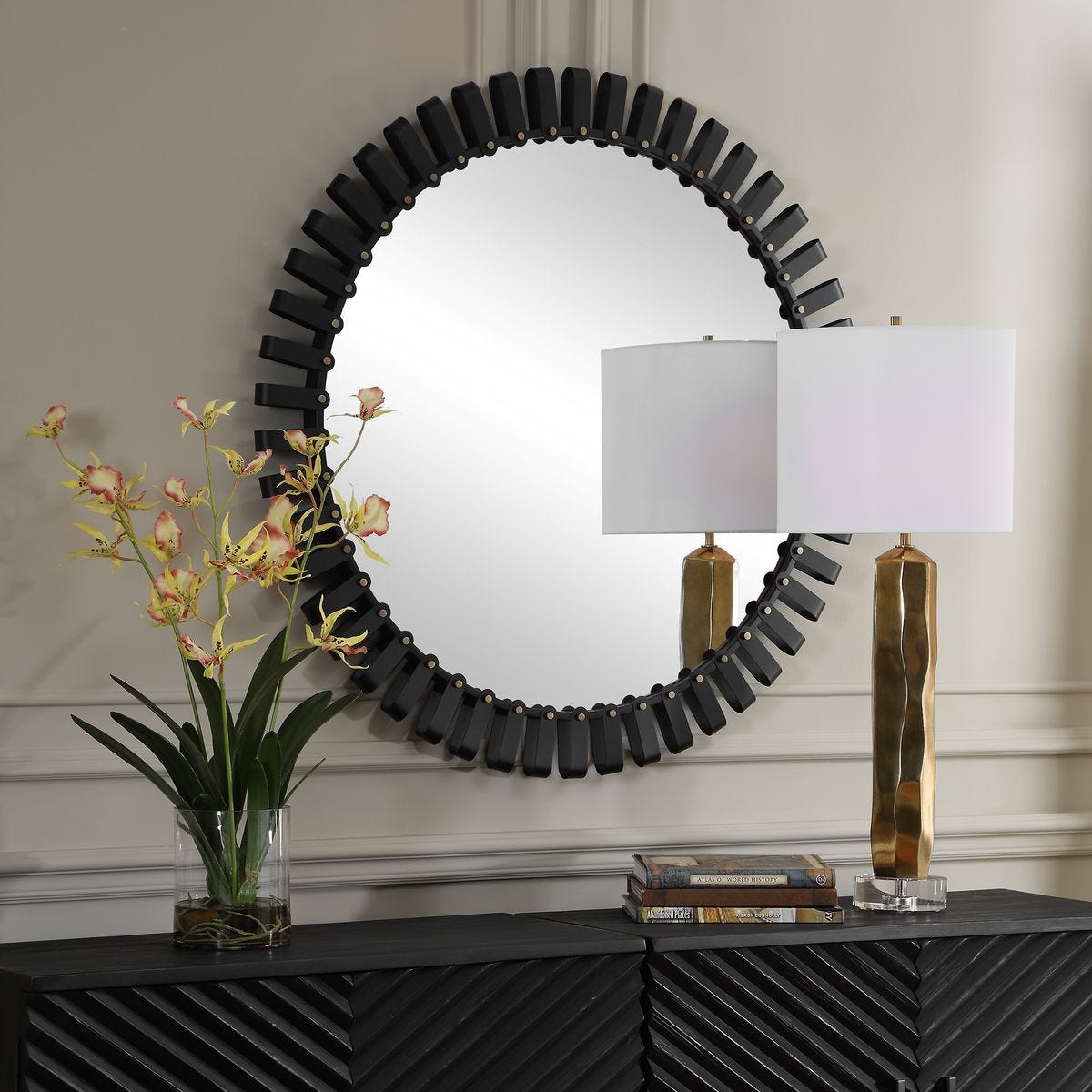 Jael Round Mirror – Mirrors by Uttermost | Sutter & Vale