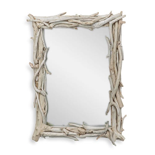 Rooted Reflection Mirror, Bleached