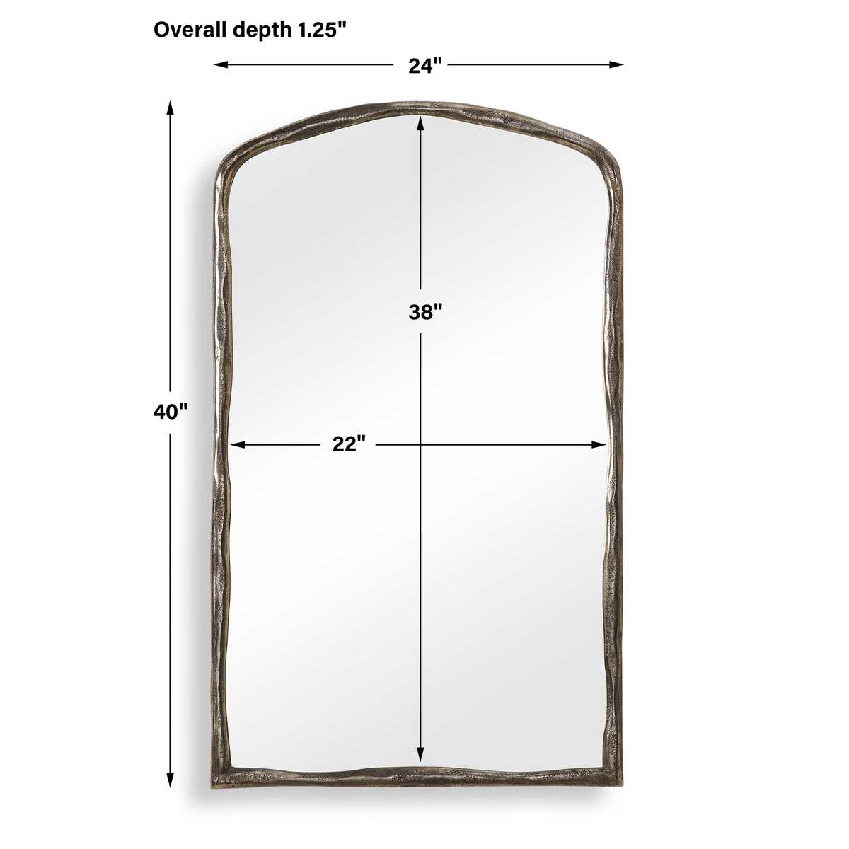 Hammered Arch Mirror