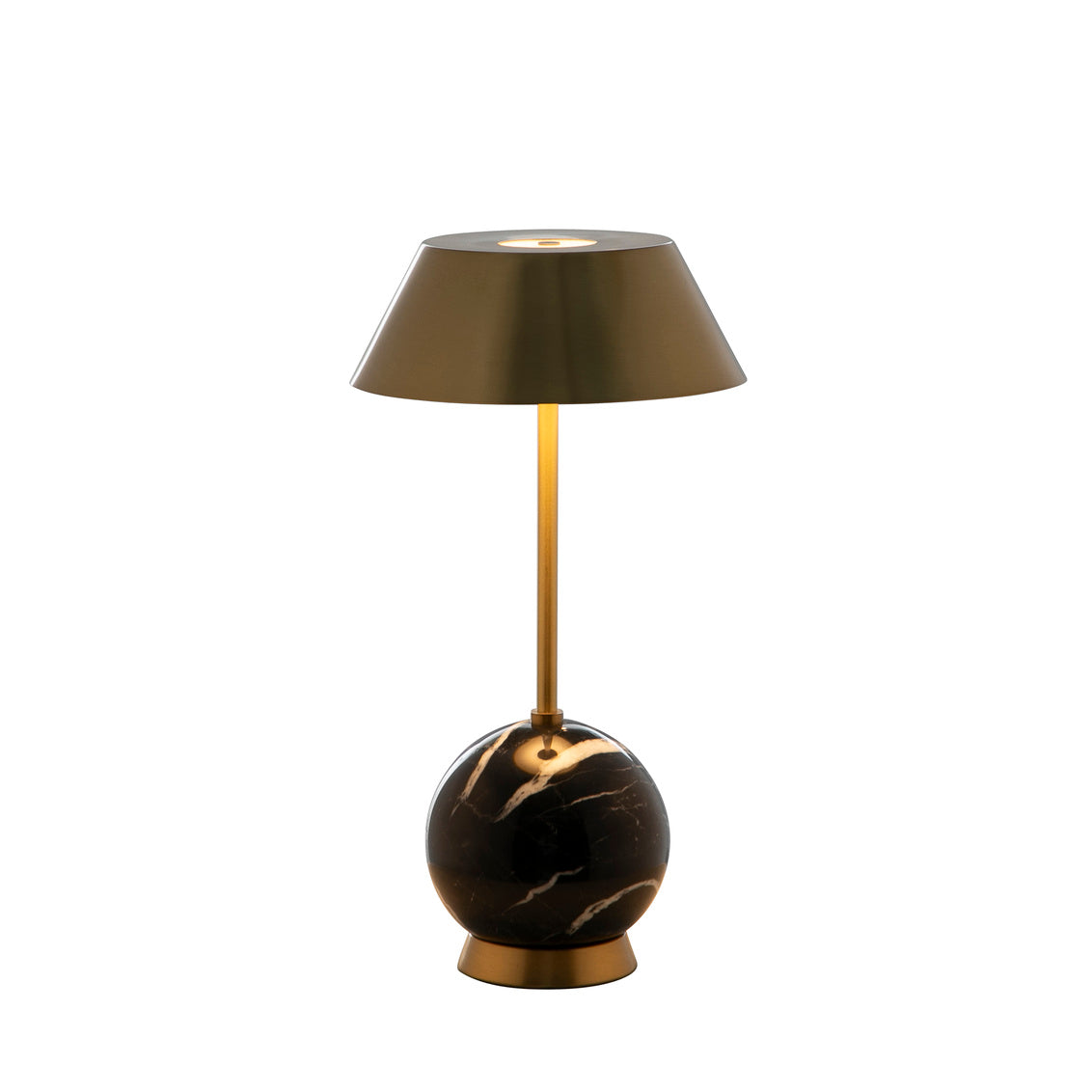 Firefly Table Lamp - BrassNero Marquina Black