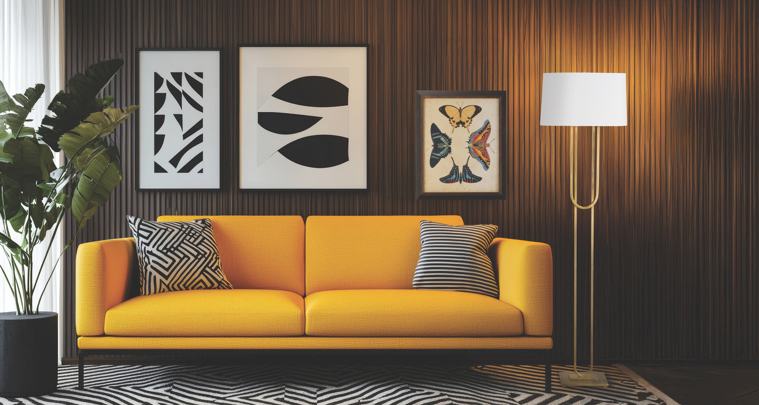 Odeon Floor Lamp - Aged Brass in 65.5 / Metal - Chelsea House