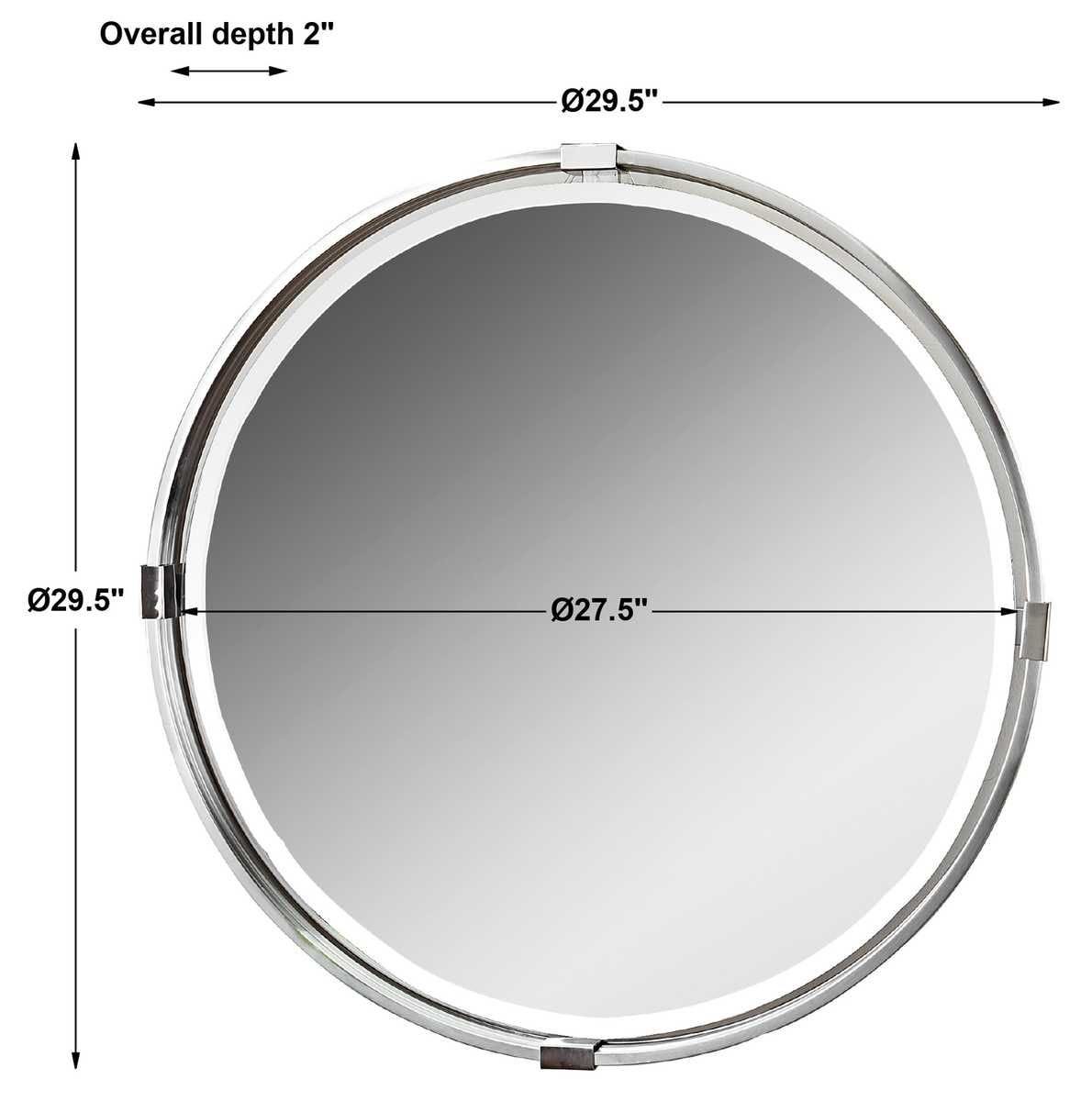 Tazlina Round Mirror – Mirrors by Uttermost | Sutter & Vale