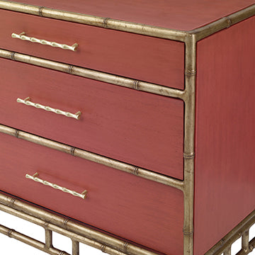 Chinoiserie Nightstand - Coral in Coral – Ambella Home