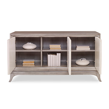Cordelia Multi-Use Cabinet - Ash Grey / Linen