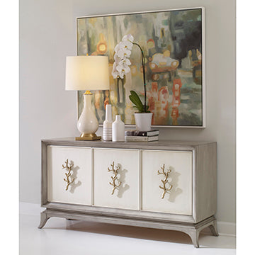 Cordelia Multi-Use Cabinet - Ash Grey / Linen