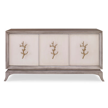 Cordelia Multi-Use Cabinet - Ash Grey / Linen