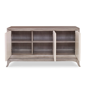 Cordelia Multi-Use Cabinet - Ash Grey / Linen