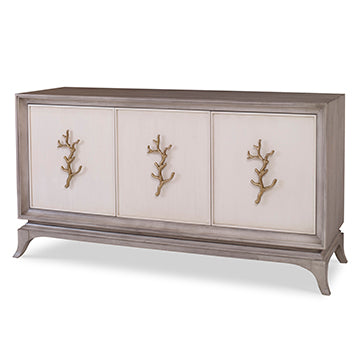 Cordelia Multi-Use Cabinet - Ash Grey / Linen