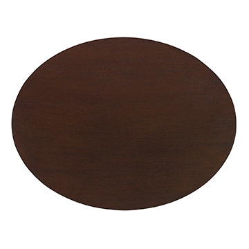 Vision Accent Table - Walnut / Gold Leaf