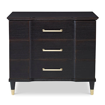 Valmont Nightstand - Hand Rubbed Raven in Hand Rubbed Raven – Ambella Home