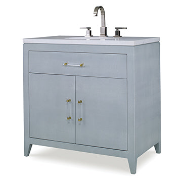 Shagreen Sink Chest - Polar Blue