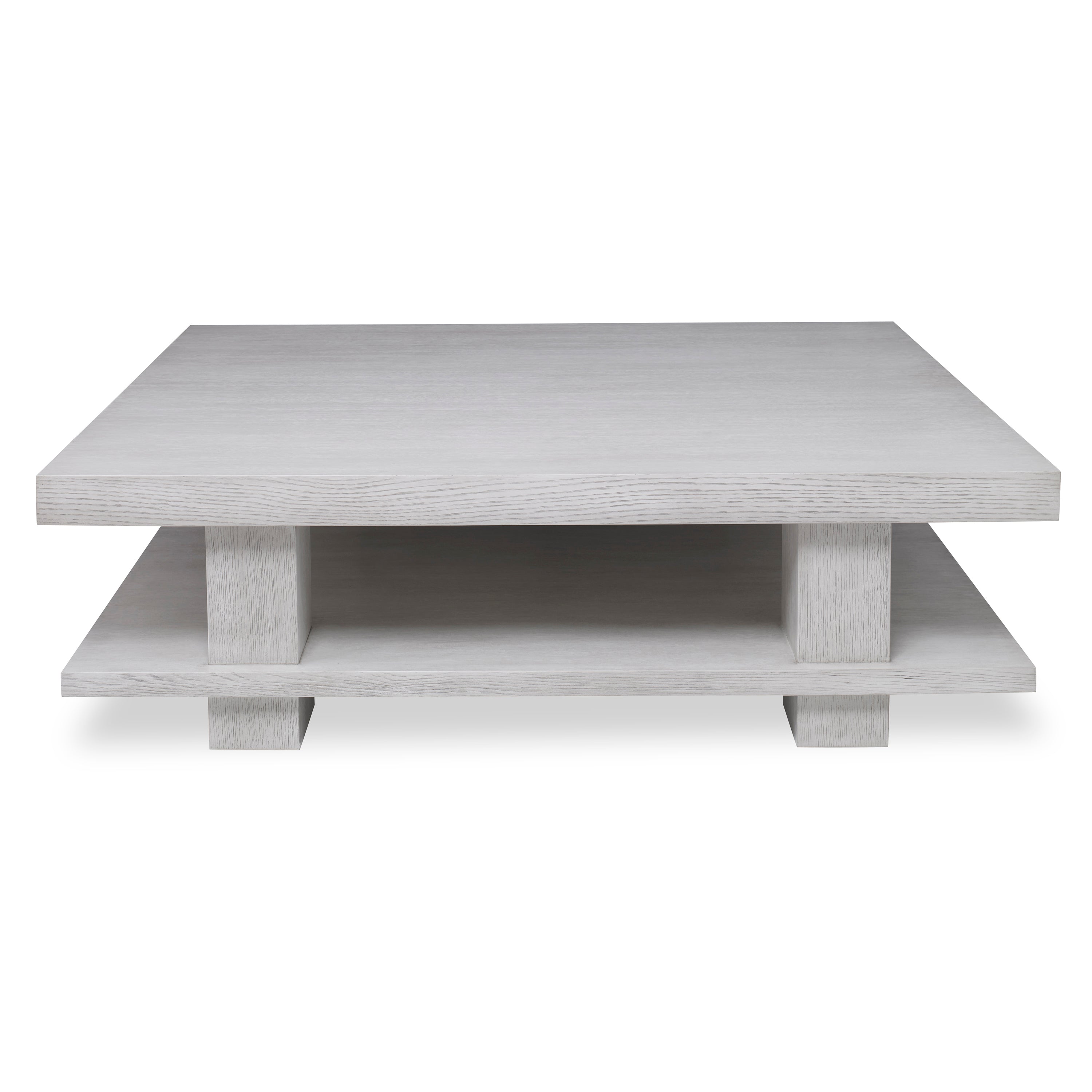 Braque Square Cocktail Table - Weathered Ivory in Weathered Ivory – Ambella Home