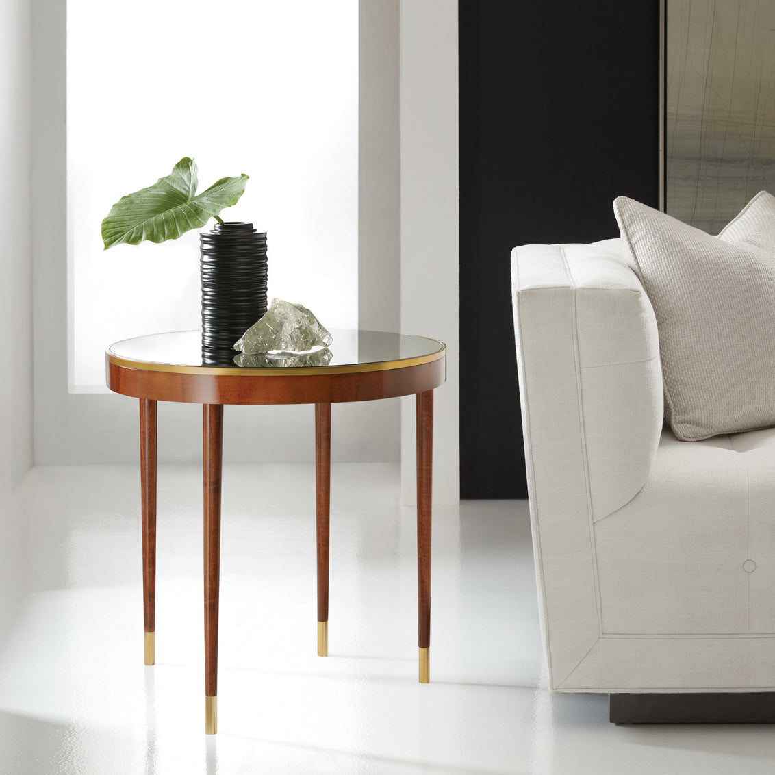 Modern History Lyon End Table-Walnut MH1105F01