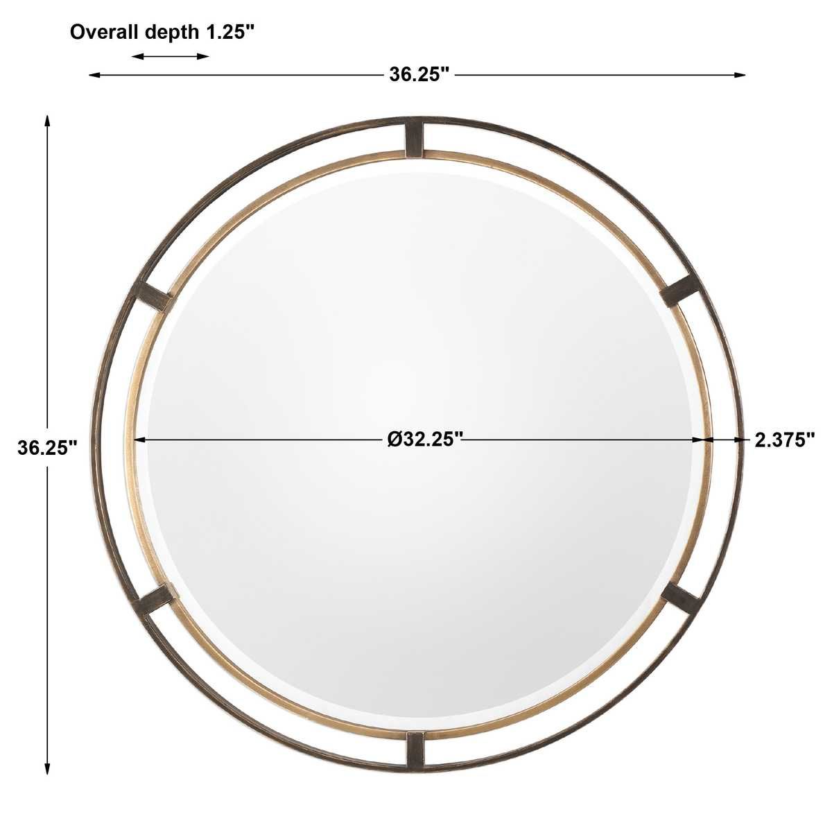 Carrizo Round Mirror – Mirrors by Uttermost | Sutter & Vale