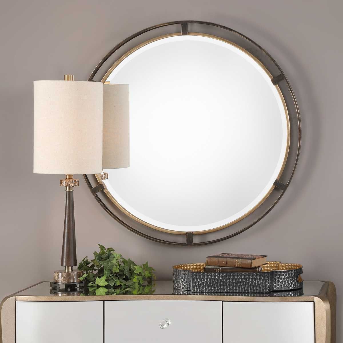 Carrizo Round Mirror – Mirrors by Uttermost | Sutter & Vale