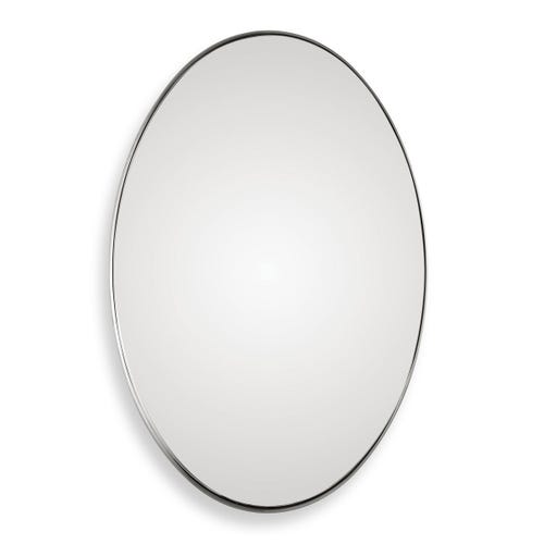 Pursley Oval Mirror, Nickel