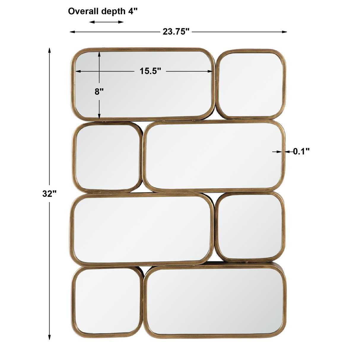 Canute Mirror, Gold – Mirrors by Uttermost | Sutter & Vale