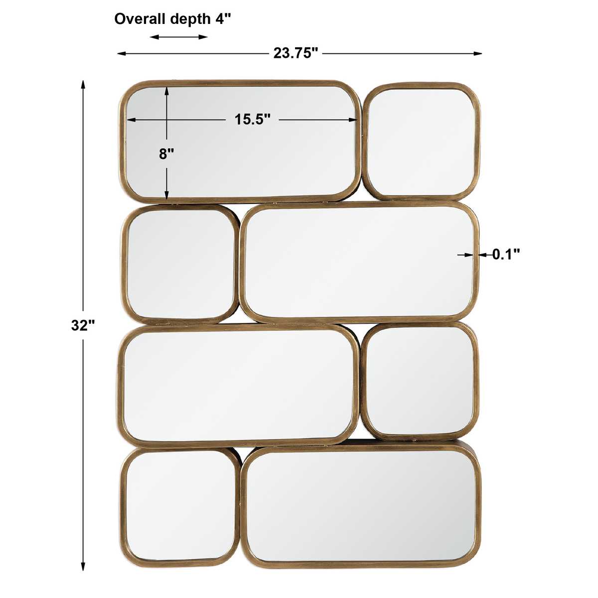 Canute Mirror, Gold
