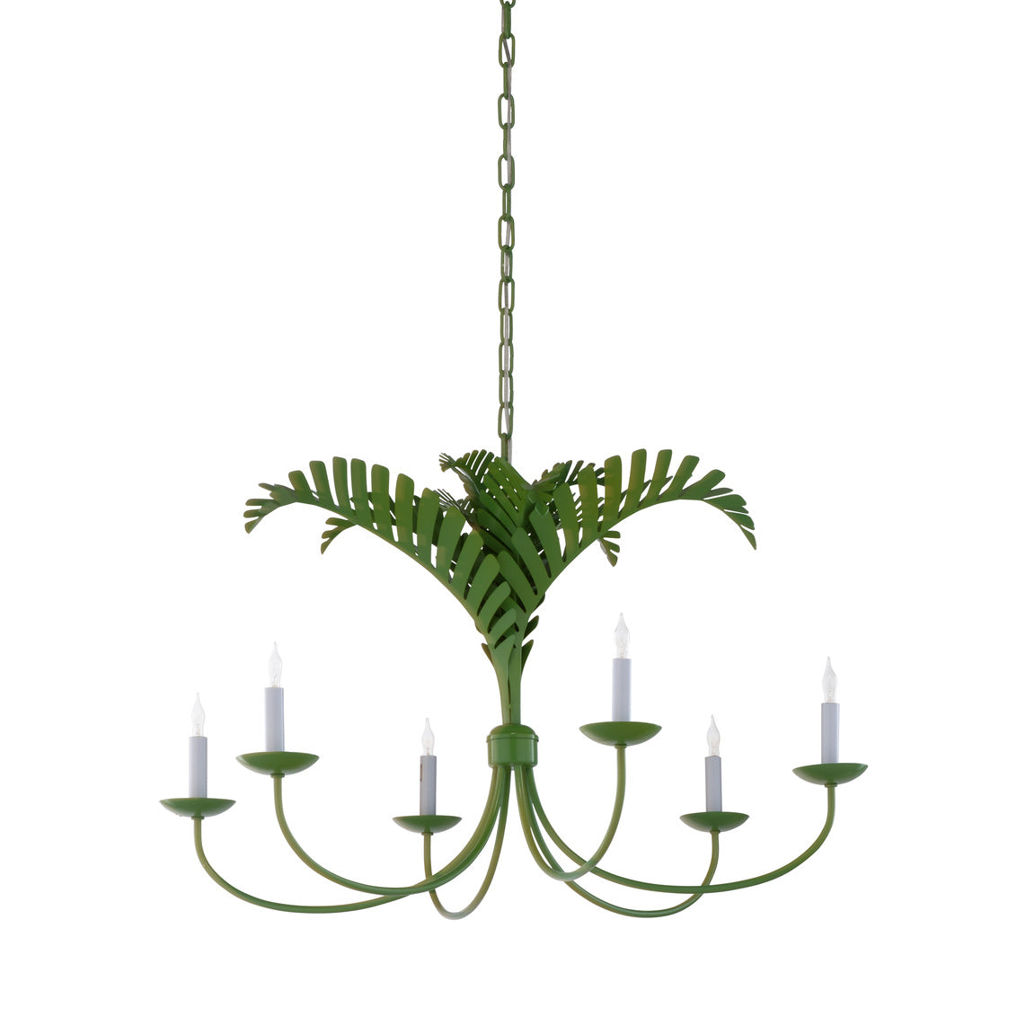Royal Palm Chandelier - Green