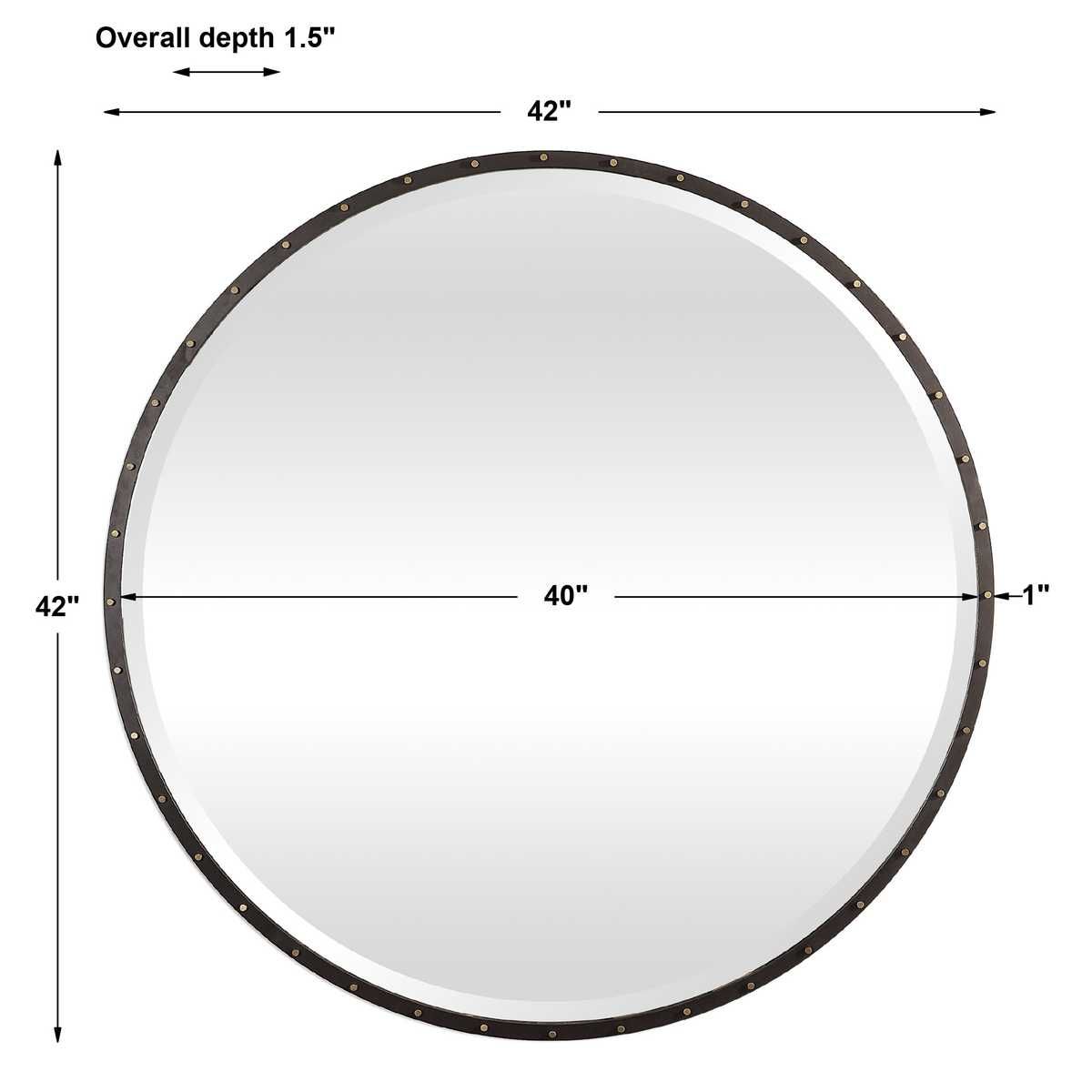 Benedo Round Mirror – Mirrors by Uttermost | Sutter & Vale