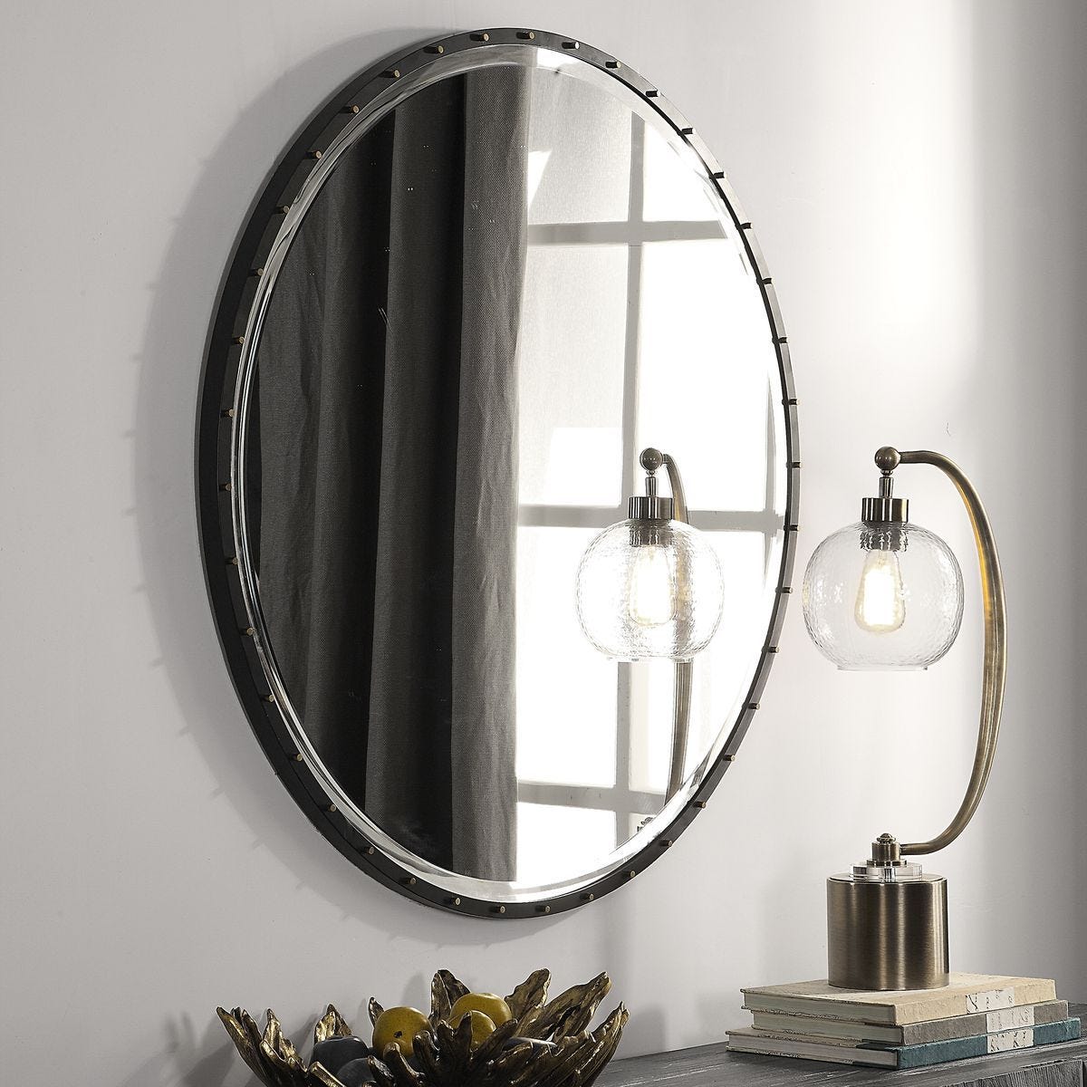 Benedo Round Mirror – Mirrors by Uttermost | Sutter & Vale