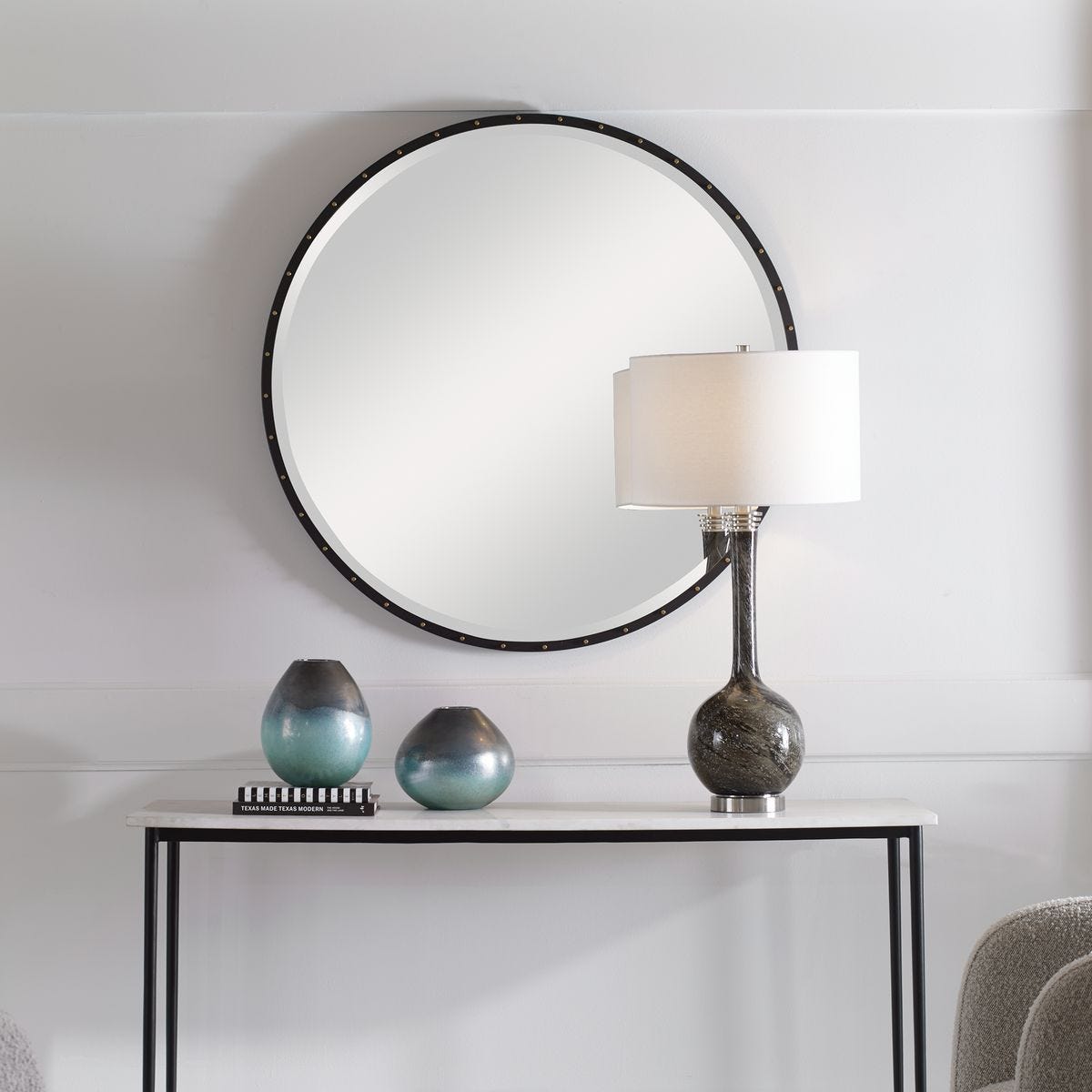 Benedo Round Mirror – Mirrors by Uttermost | Sutter & Vale