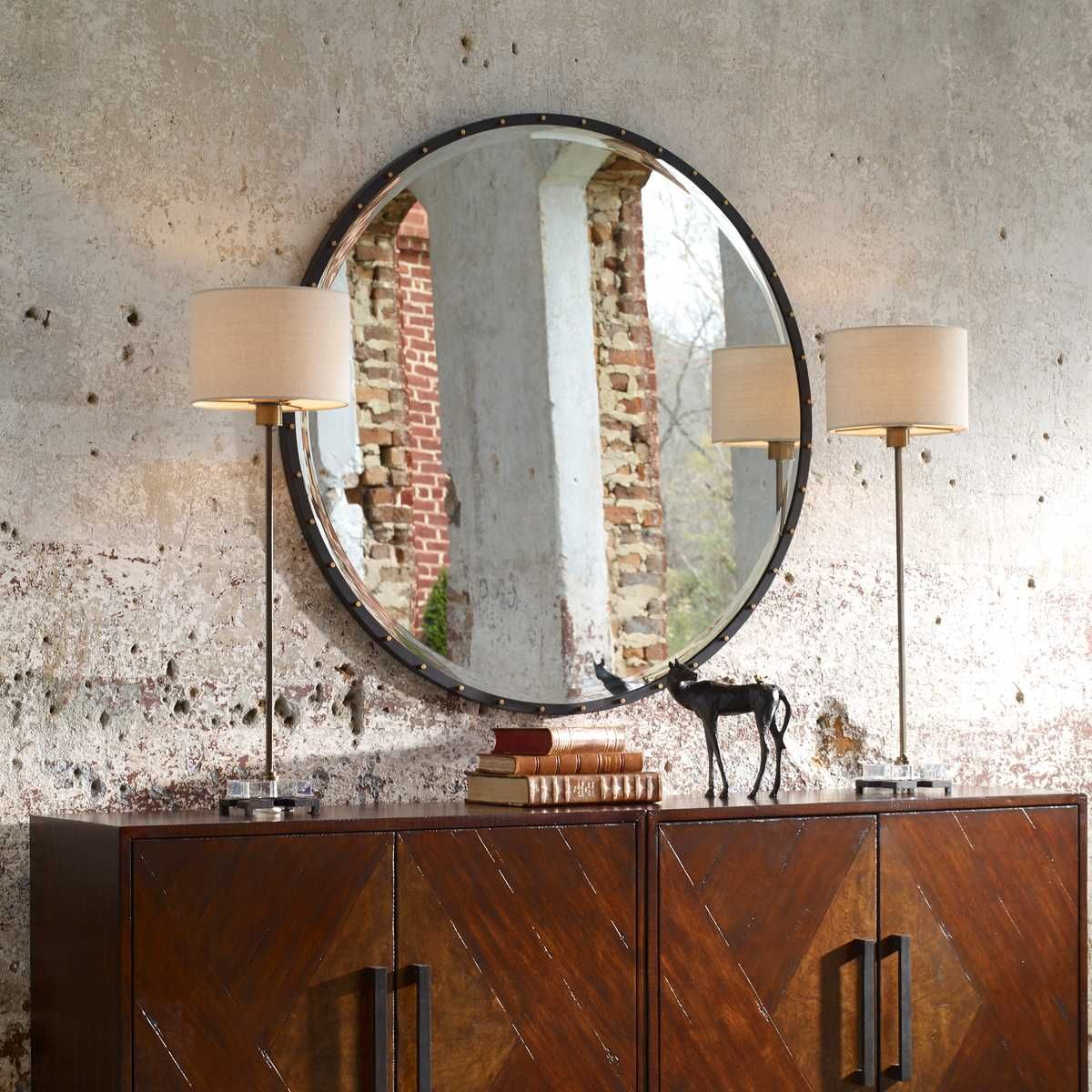 Benedo Round Mirror – Mirrors by Uttermost | Sutter & Vale