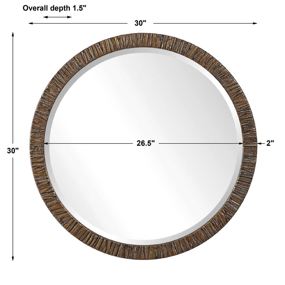 Wayde Round Mirror – Mirrors by Uttermost | Sutter & Vale